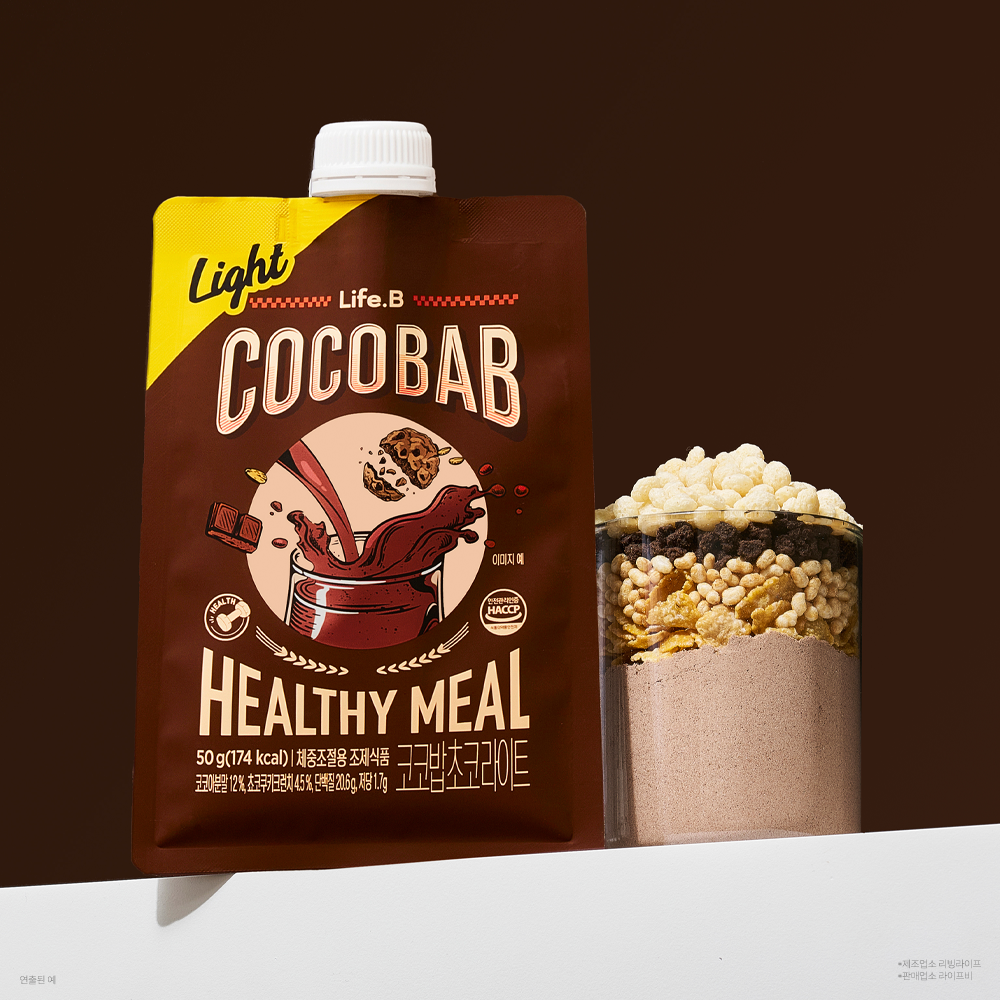 LifeB LifeB Cocobab Protein Shake Choco Light 50g x 7ea - daily care - front bottle shot