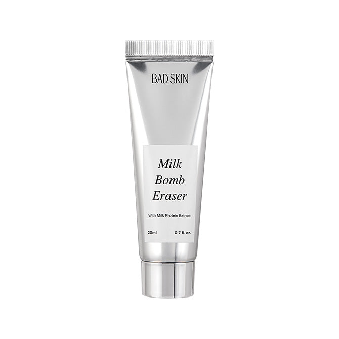 BAD SKIN BAD SKIN Milk Bomb Eraser Cleansing Foam 20ml - pore care - front bottle shot