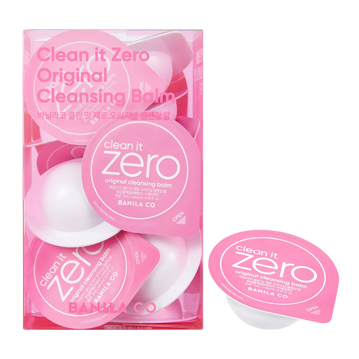 BANILA CO BANILA CO Clean It Zero Original Cleansing Balm Travel Kit 3ml * 16ea - hydrating - front bottle shot