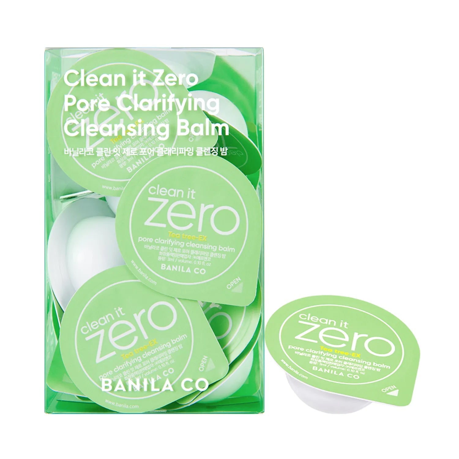 BANILA CO BANILA CO Clean It Zero Pore Clarifying Cleansing Balm Travel Kit 3ml * 16ea - hydrating - front bottle shot