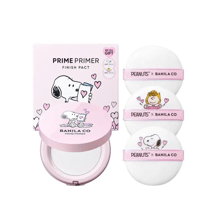 BANILA CO BANILA CO Snoopy Edition Prime Primer Pact 6.5g + 2 Puffs - pore care - front bottle shot