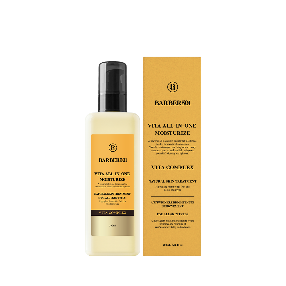 BARBER501 BARBER501 All In One Moisturize Vita 200ml - hydrating - front bottle shot
