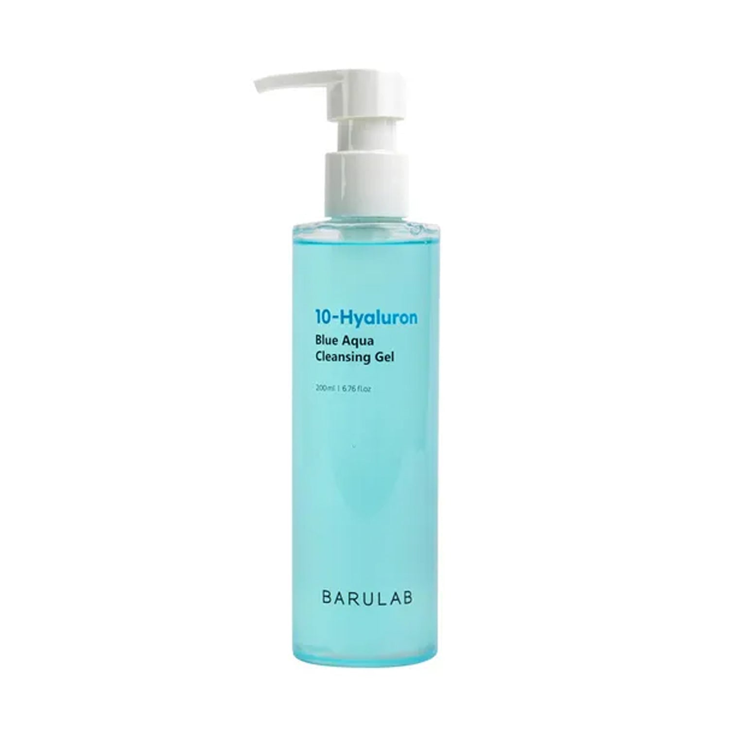 BARULAB BARULAB 10-Hyaluron Blue Aqua Cleansing Gel 200ml - hydrating - front bottle shot