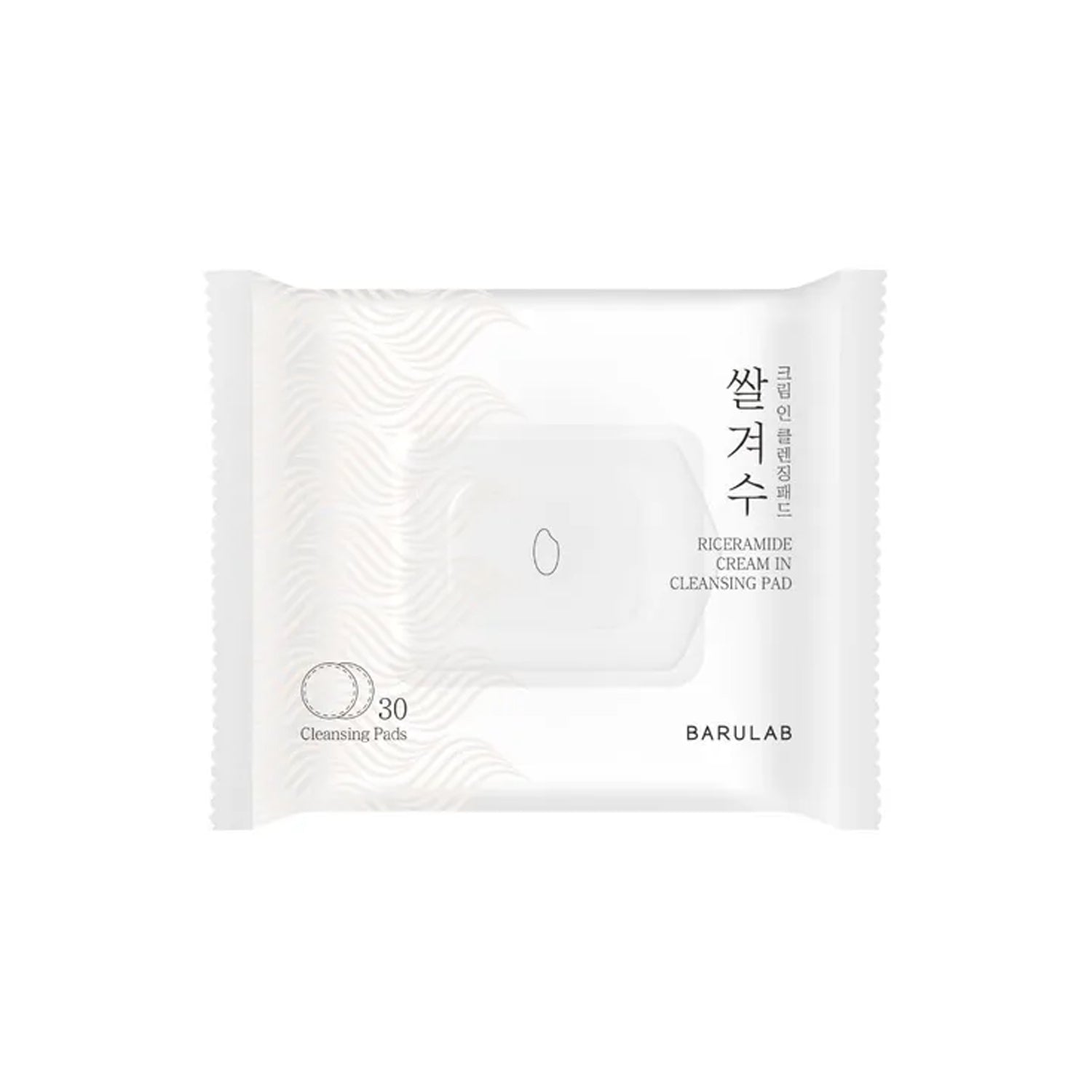 BARULAB BARULAB Riceramide Cream In Cleansing Pad 30ea - hydrating - front bottle shot