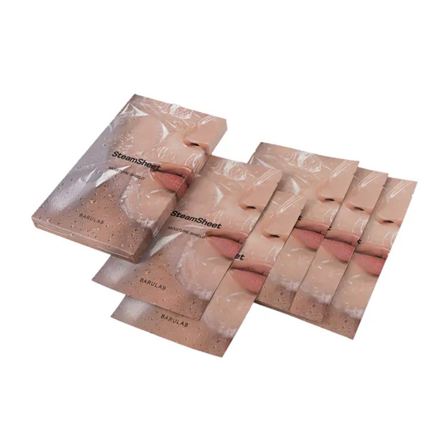 BARULAB BARULAB Steamsheet Moisture Shield Facial Mask Set - hydrating - front bottle shot