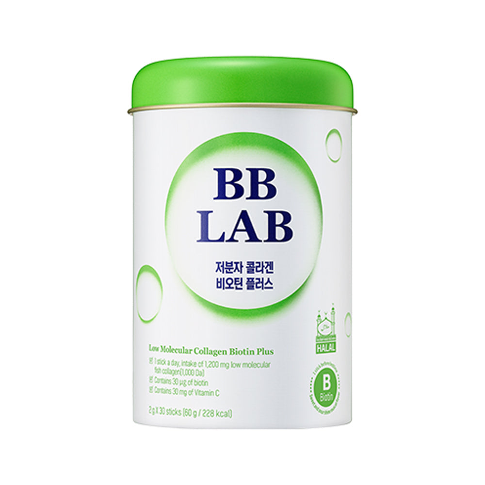 BBLAB BBLAB (Halal) Low Molecular Collagen of Biotin Plus 2g*30 sticks - daily care - front bottle shot