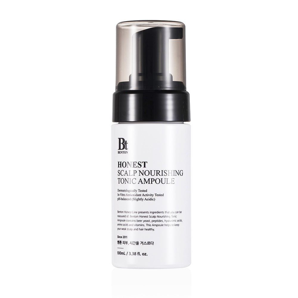 BENTON BENTON Honest Scalp Nourishing Tonic Ampoule 100ml - soothing - front bottle shot