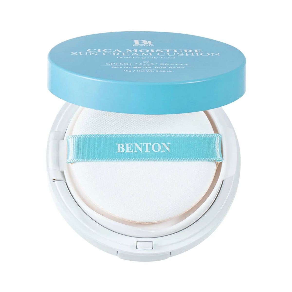 BENTON BENTON Cica Moisture Sun Cream Cushion SPF50+ PA++++ 15g - hydrating - front bottle shot