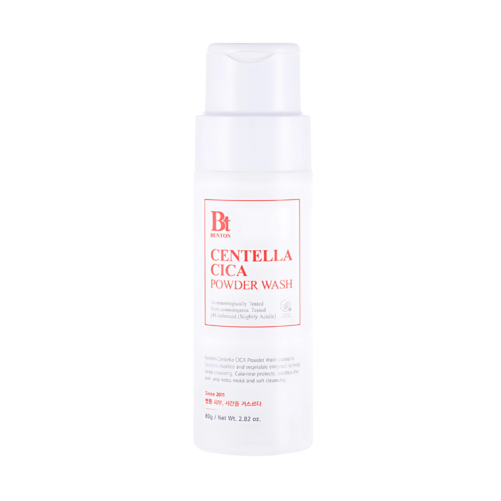 BENTON BENTON Goodbye Redness Centella Powder Wash 80g - hydrating - front bottle shot