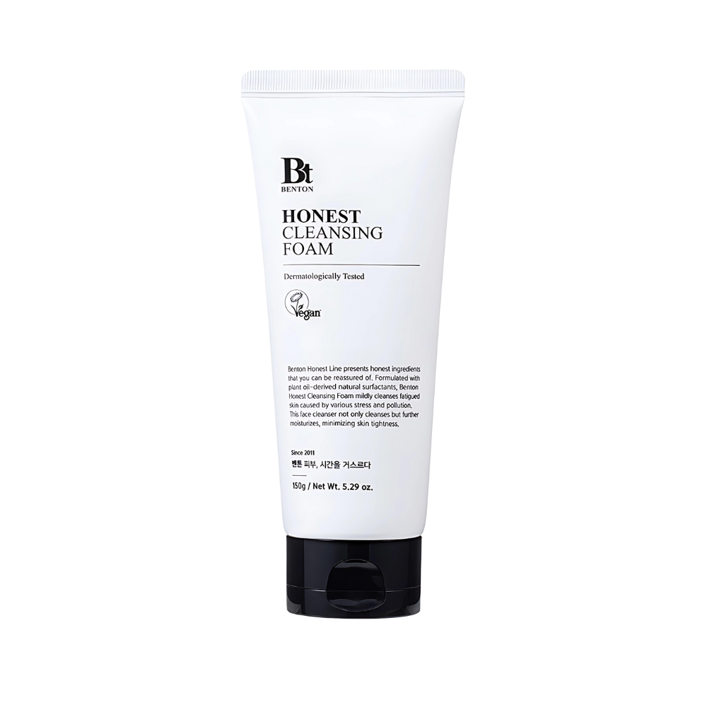 BENTON BENTON Honest Cleansing Foam 150g - hydrating - front bottle shot