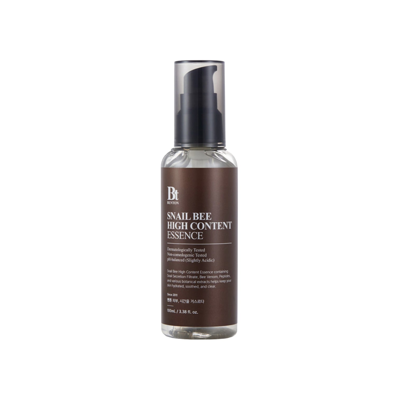 BENTON BENTON Snail Bee High Content Essence 100ml - hydrating - front bottle shot