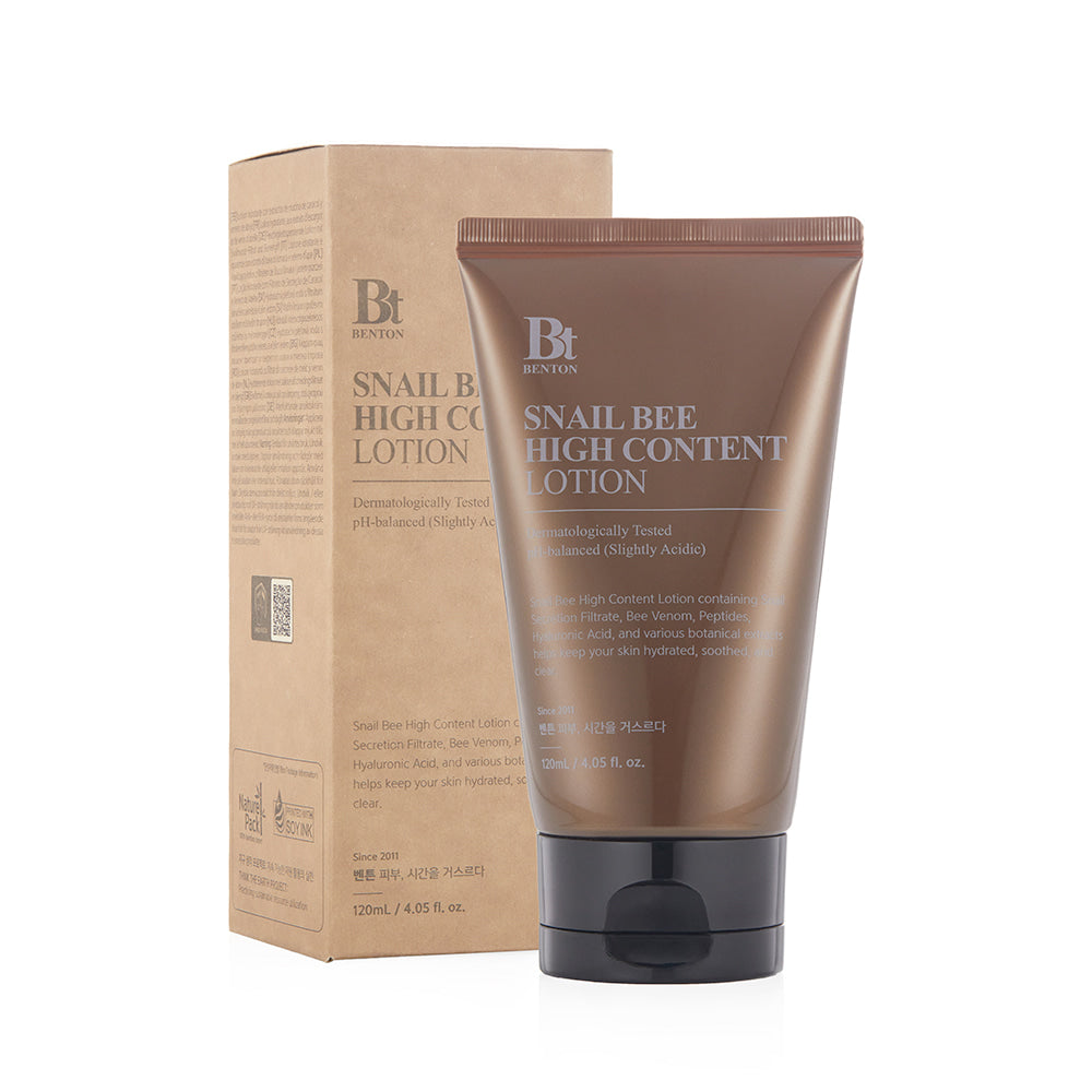 BENTON BENTON Snail Bee High Content Lotion 120ml - hydrating - front bottle shot