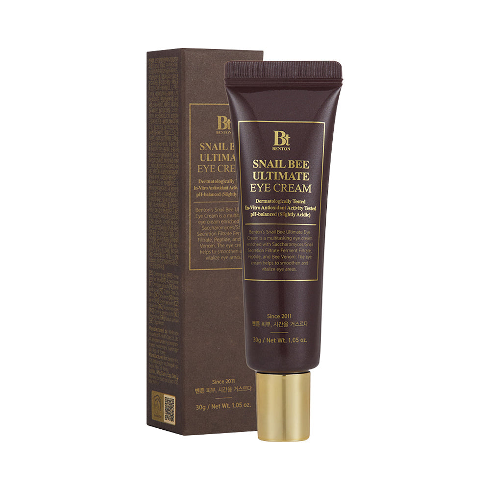 BENTON BENTON Snail Bee Ultimate Eye Cream 30g - brightening - front bottle shot