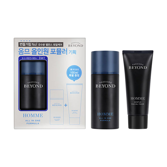 BEYOND BEYOND Homme All-in-one Formula Set - hydrating - front bottle shot