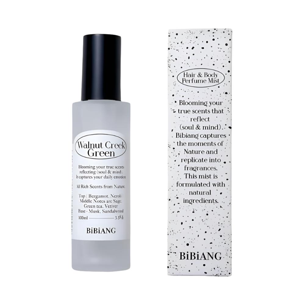 BiBiANG BiBiANG Hair & Body Perfume Mist Walnut Creek Green 100ml - hydrating - front bottle shot