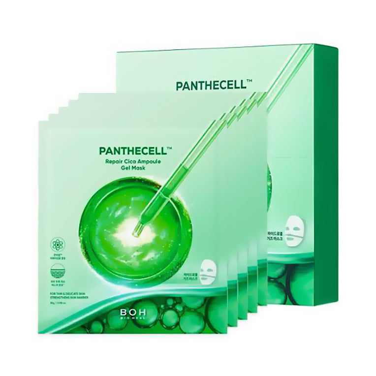 BIOHEAL BOH BIOHEAL BOH Panthecell Repair Cica Ampoule Gel Mask 5 sheets - soothing - front bottle shot