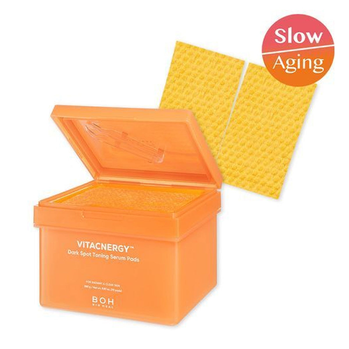 BIOHEAL BOH BIOHEAL BOH Vitacnergy Dark Spot Toning Serum Pads 70 sheets - hydrating - front bottle shot