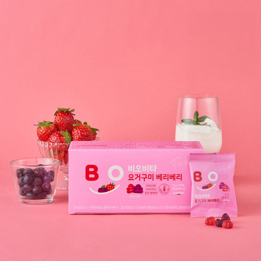 BIOVITA BIOVITA Yogurt Gummy 15 Pouches BerryBerry Flavor - daily care - front bottle shot