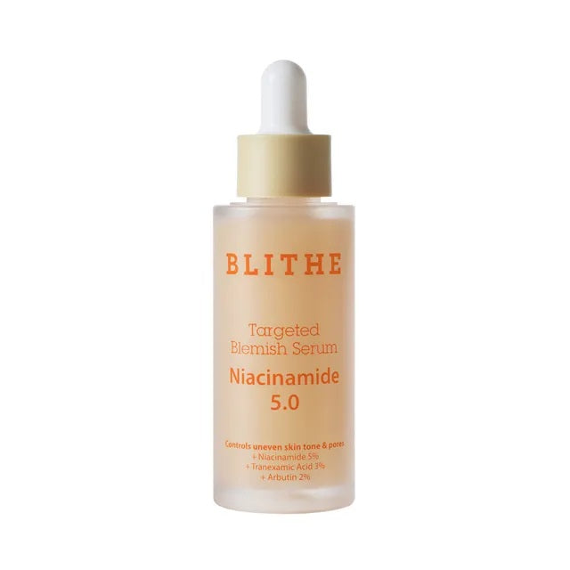 BLITHE BLITHE Targeted Blemish Serum Niacinamide 5.0 30ml - soothing - front bottle shot