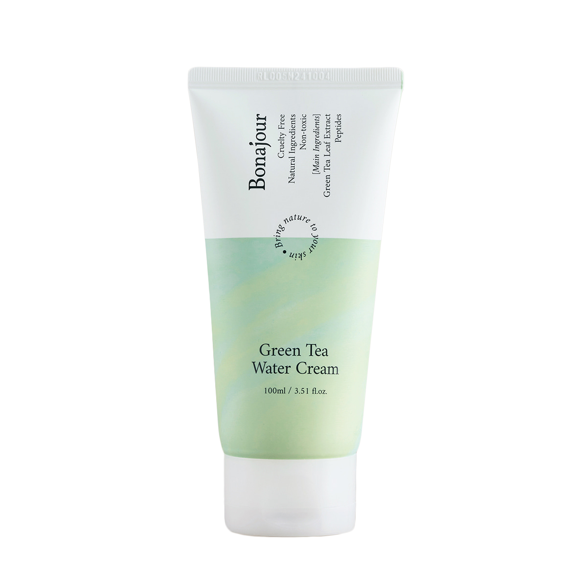 BONAJOUR BONAJOUR Green Tea Water Cream 100ml - hydrating - front bottle shot