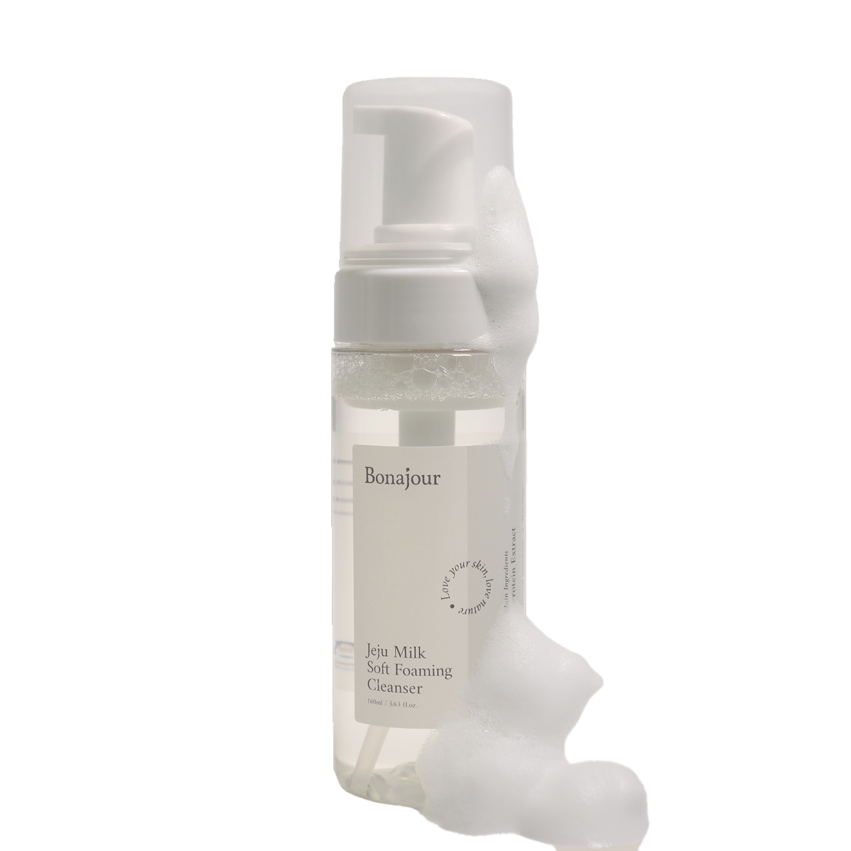 BONAJOUR BONAJOUR Jeju Milk Soft Foaming Cleanser 160ml - cleansing - front bottle shot