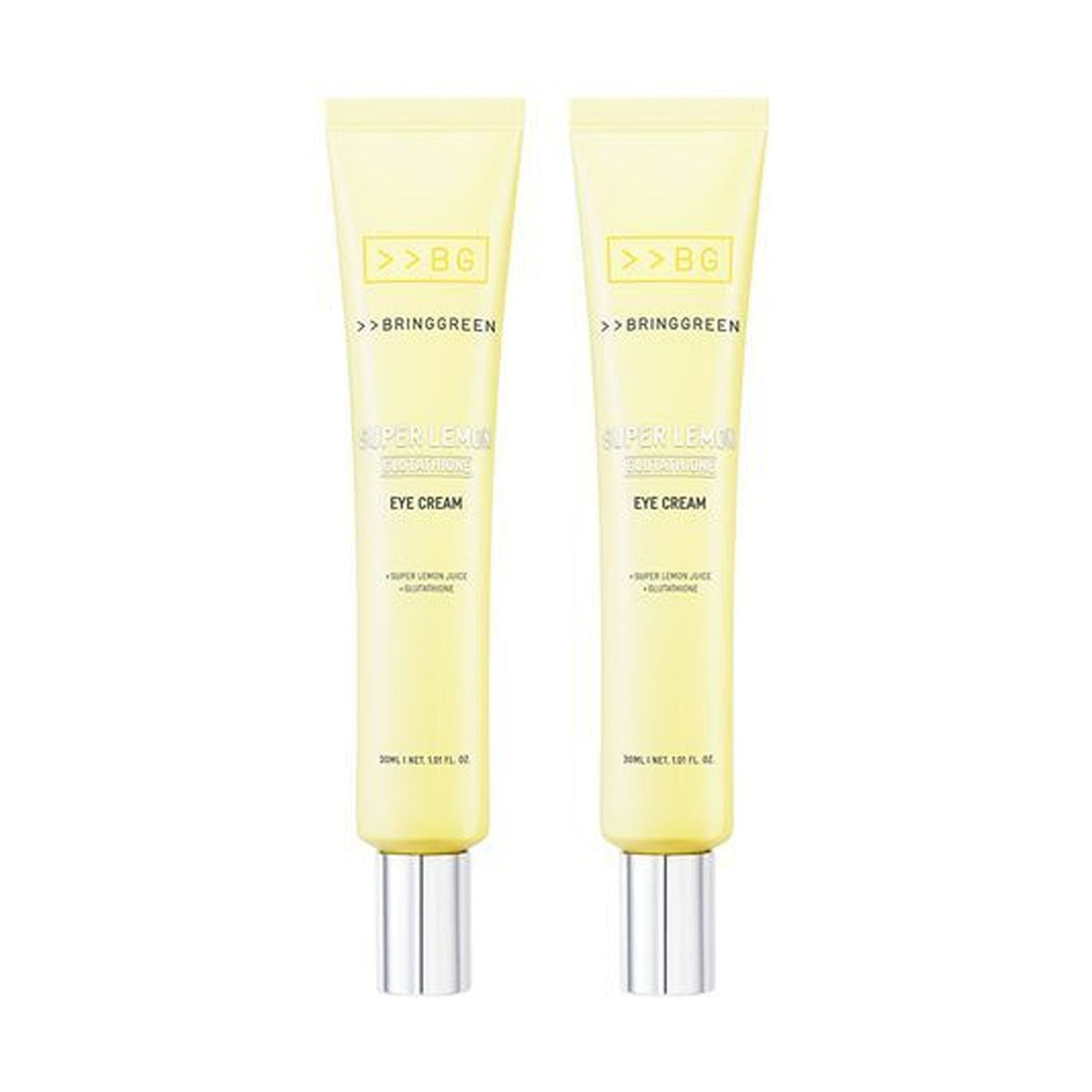 BRING GREEN BRING GREEN Super Lemon Glutathione Eye Cream 30ml Double Pack - hydrating - front bottle shot