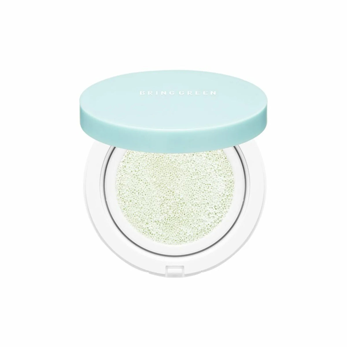 BRING GREEN BRING GREEN Tea Tree Cica Tone-Up Sun Cushion SPF50+ PA++++ 15g - soothing - front bottle shot