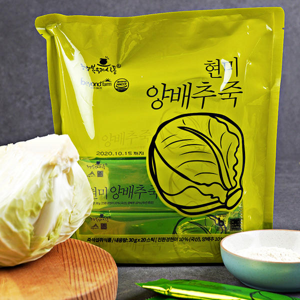HAPPYSFOOD HAPPYSFOOD Brown Rice Cabbage Porridge 600g (30g * 20 sticks) - sun protection - front bottle shot