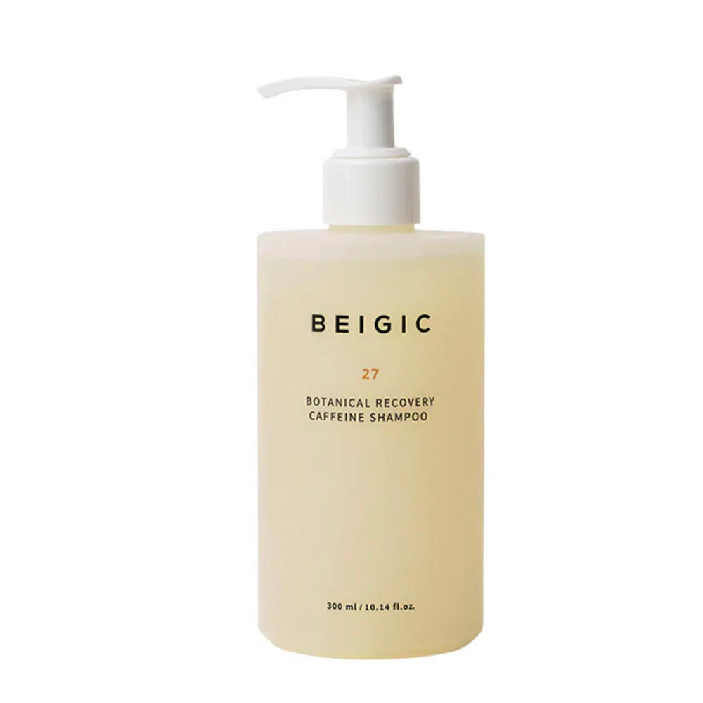 BEIGIC BEIGIC Botanical Recovery Caffeine Shampoo 300ml - nourishing - front bottle shot