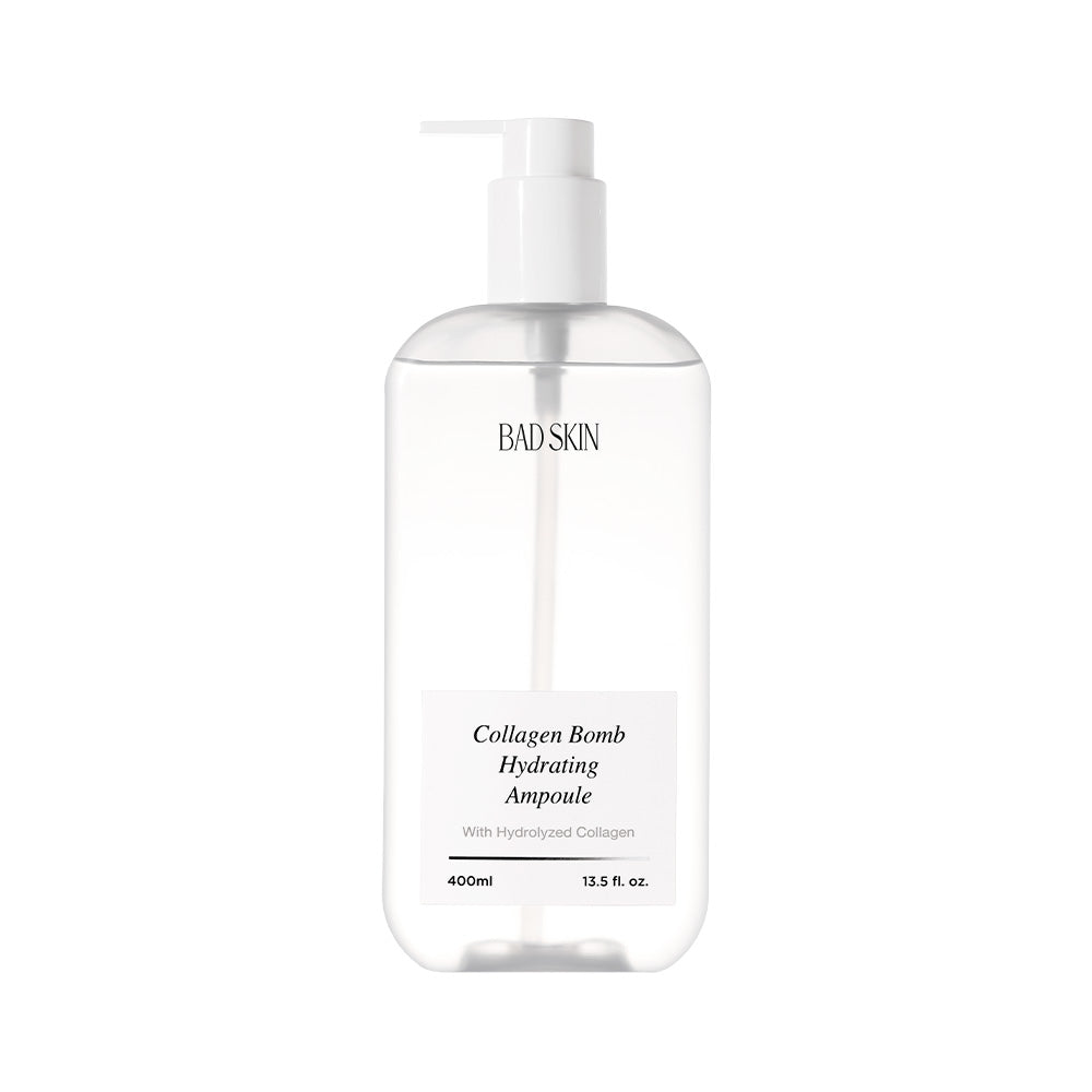 BAD SKIN BAD SKIN Collagen Bomb Hydrating Ampoule 400ml - hydrating - front bottle shot