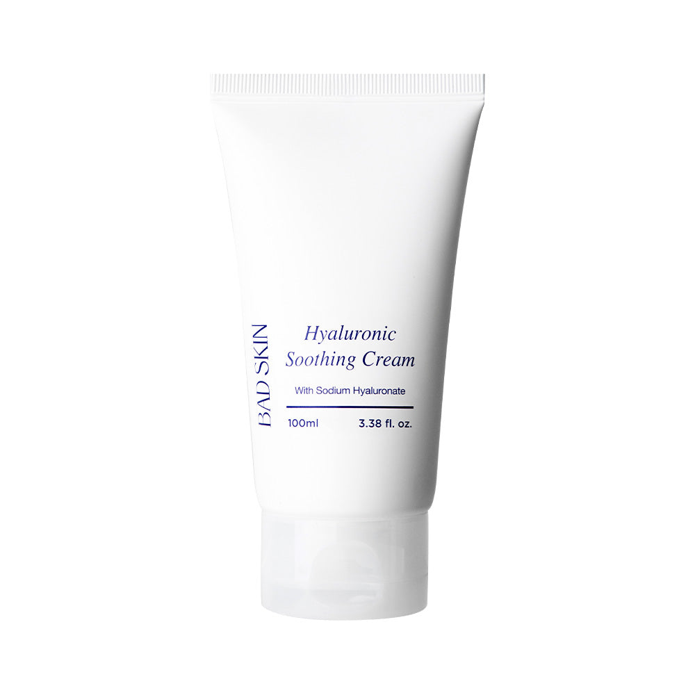 BAD SKIN BAD SKIN Hyaluronic Soothing Cream 100ml - hydrating - front bottle shot