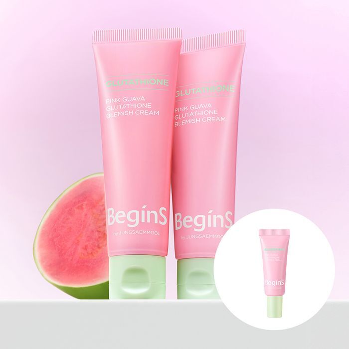 JUNG SAEM MOOL BeginS by JUNG SAEM MOOL Pink Guava Glutathione Blemish cream 50ml (Free 5ml Spot Cream Included) - hydrating
