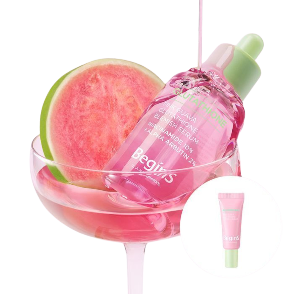 JUNG SAEM MOOL BeginS by JUNG SAEM MOOL Pink Guava Glutathione Trace Serum (5ml Trace Cream included) - hydrating - front