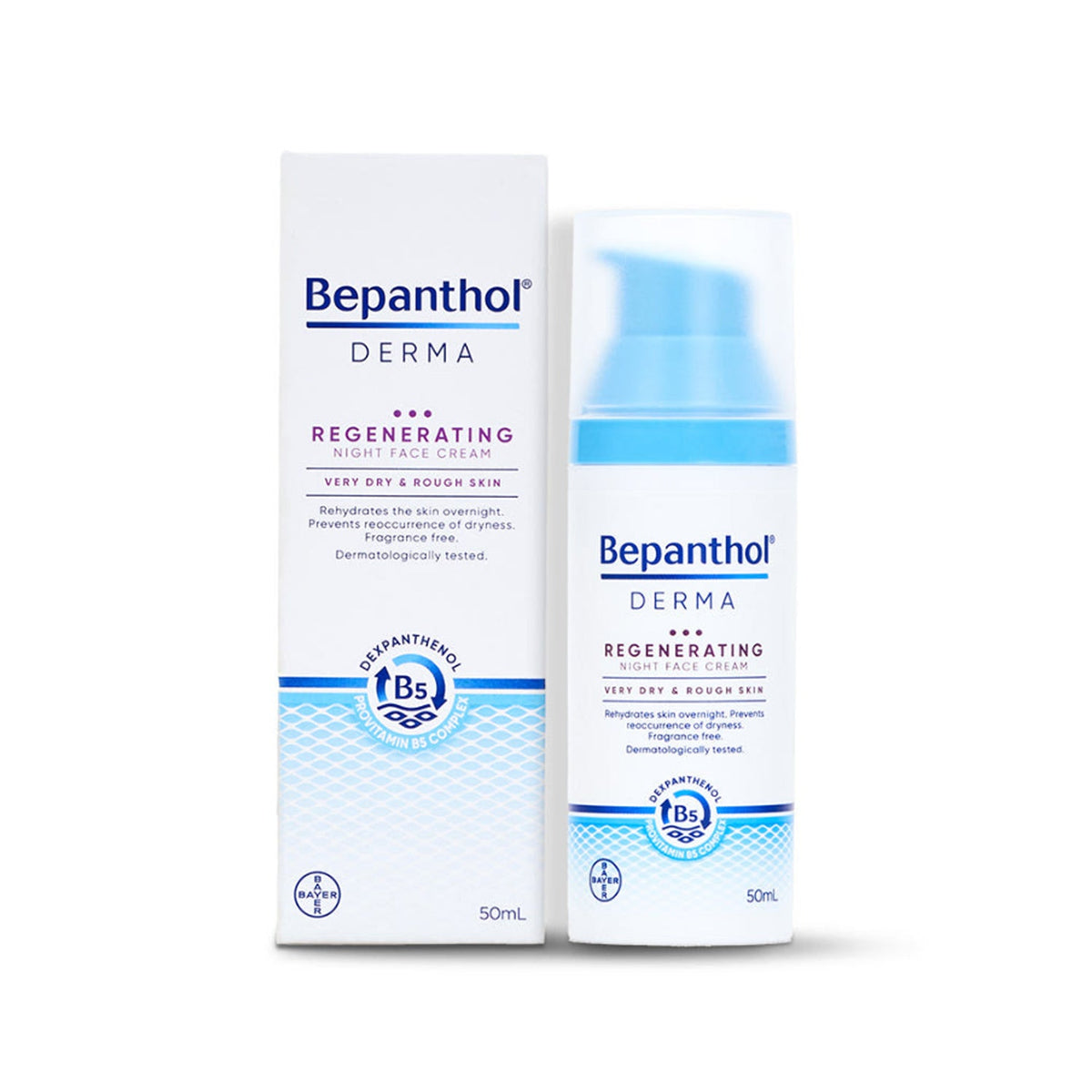 Bepanthol Bepanthol Derma Night Face Cream 50ml - hydrating - front bottle shot