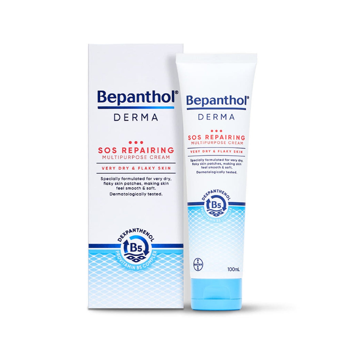 Bepanthol Bepanthol Derma SOS Repairing Multipurpose Cream 100ml - hydrating - front bottle shot