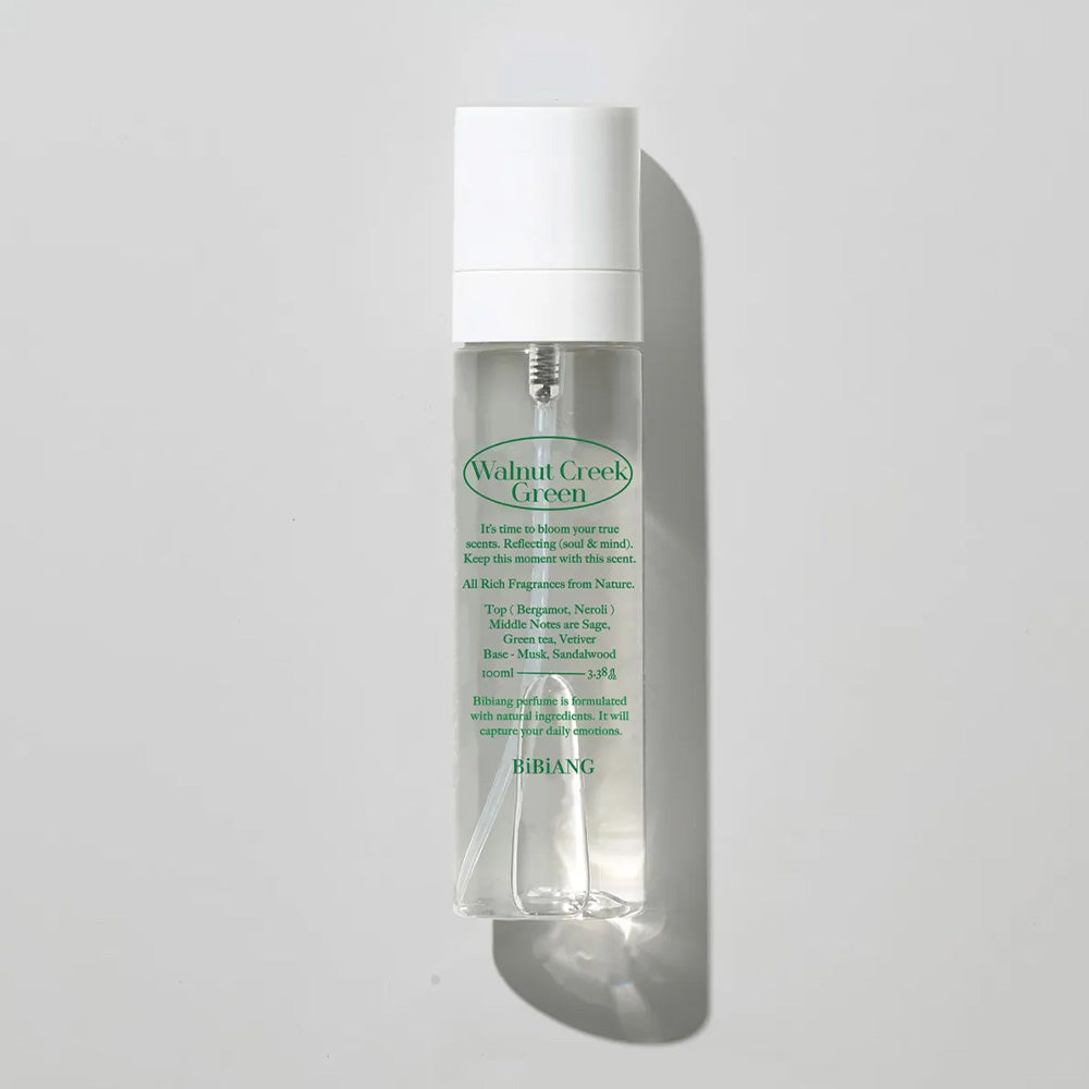 BiBiANG BiBiANG Room Spray Fabric Fragrance Walnut Creek Green 100ml - soothing - front bottle shot