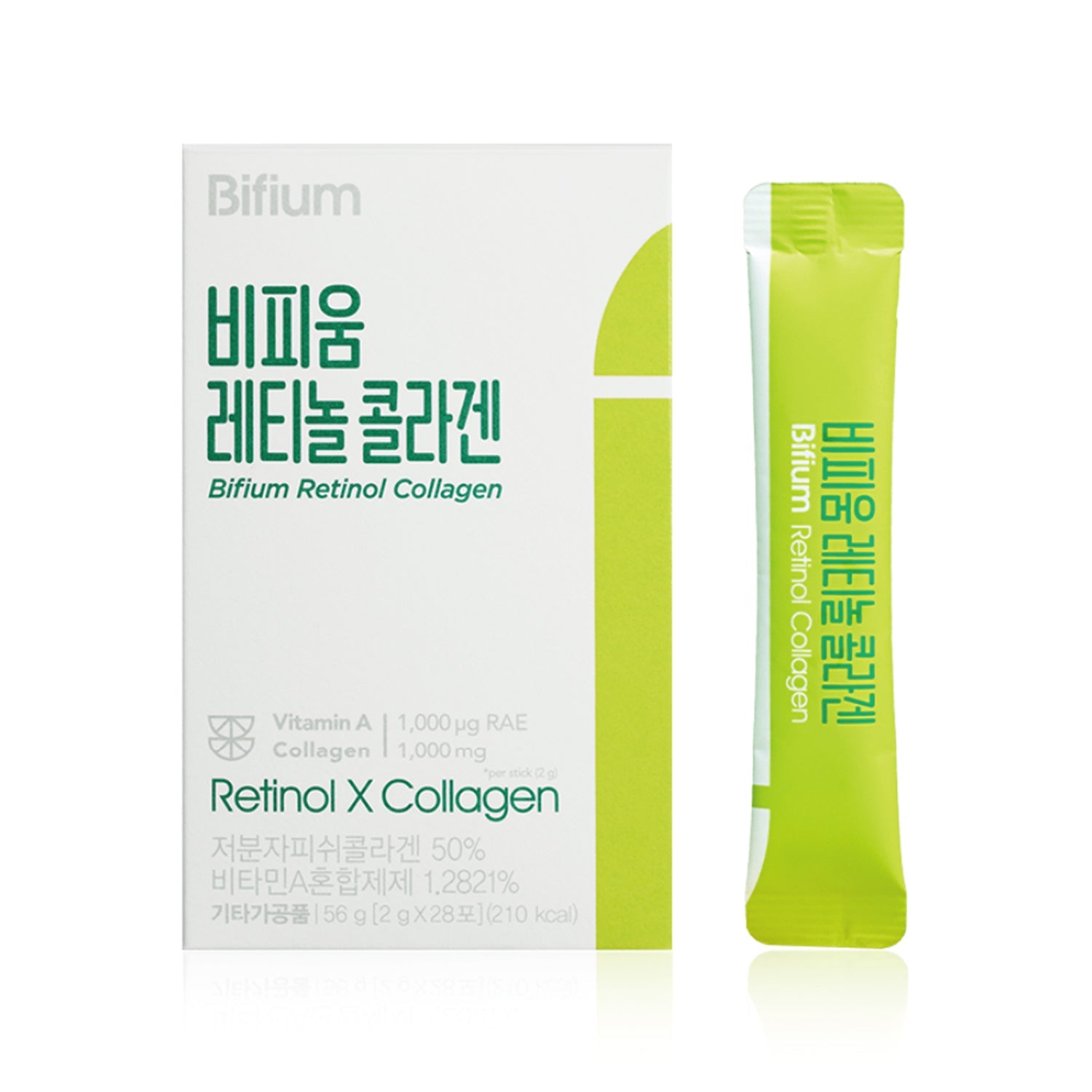 Bifium Bifium Retinol Collagen 28 Sticks (4-Week Supply) - brightening - front bottle shot
