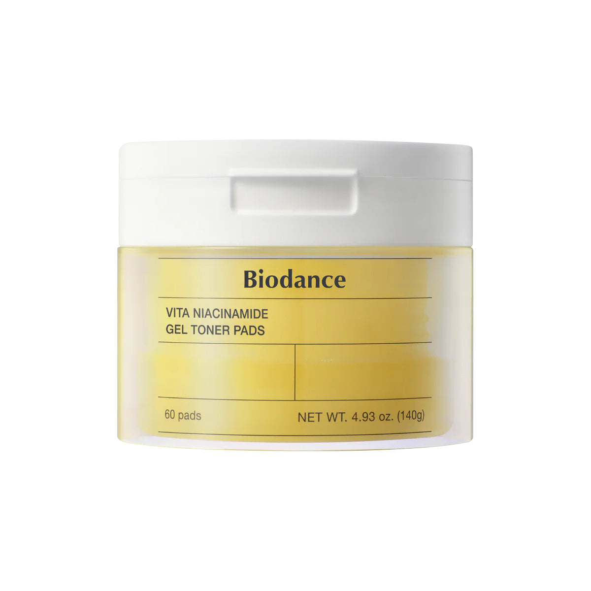 Biodance Biodance Vita Niacinamide Gel Toner Pads 140g 60pads - brightening - front bottle shot