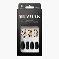 MUZMAK MUZMAK Nail Tips 36pcs #Black Hope(Coffin) - anti-aging - front bottle shot