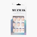 MUZMAK MUZMAK Nail Tips 36pcs #Blueberry Pie(Regular Square) - anti-aging - front bottle shot