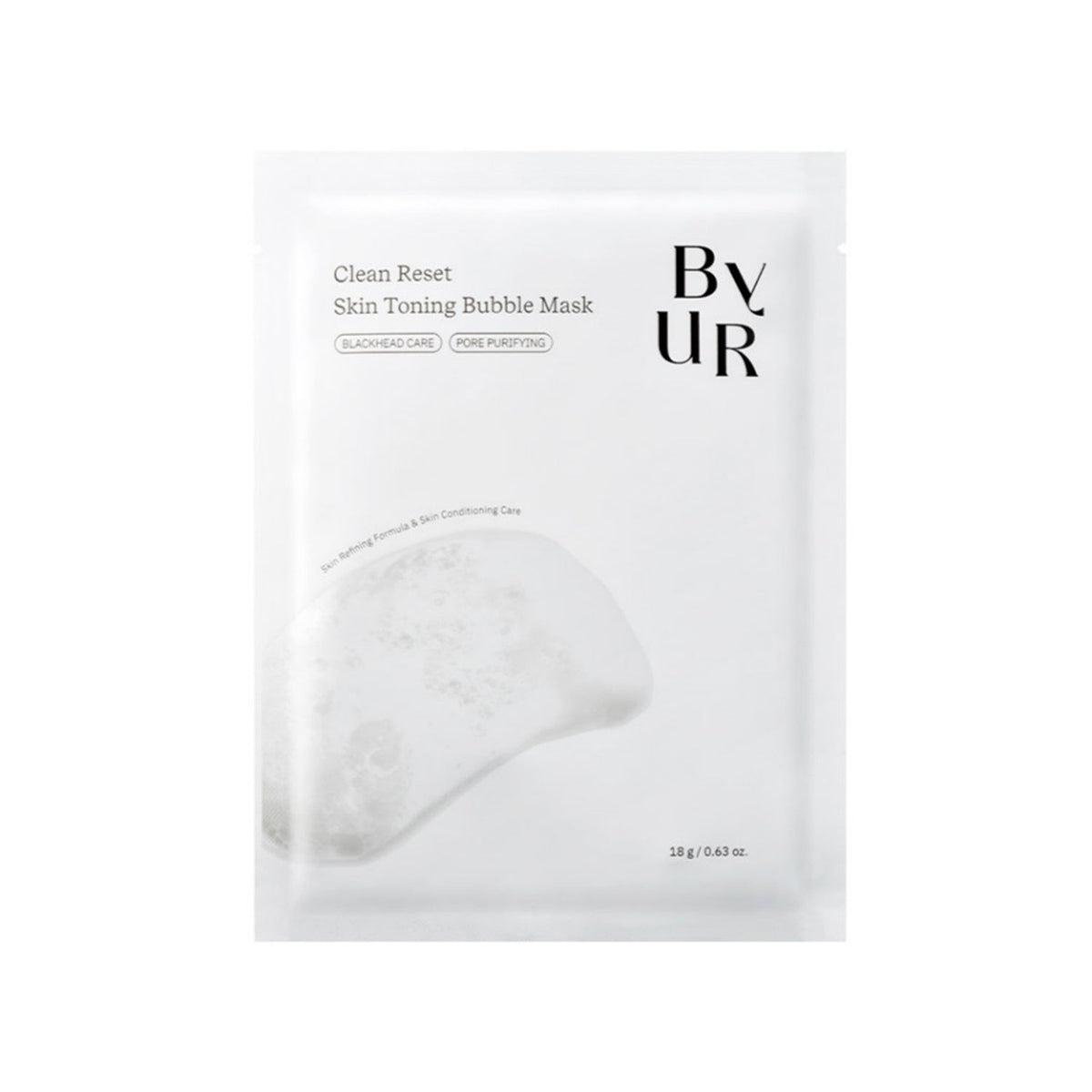 ByUR ByUR Clean Reset Skin Toning Bubble Mask (4 sheets) - hydrating - front bottle shot