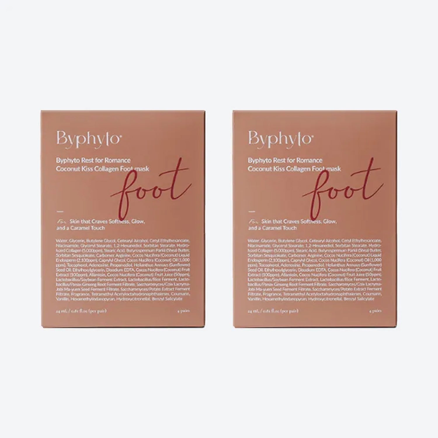 Byphyto Byphyto Coconut Kiss Collagen Foot Mask 2-Piece Set - nourishing - front bottle shot