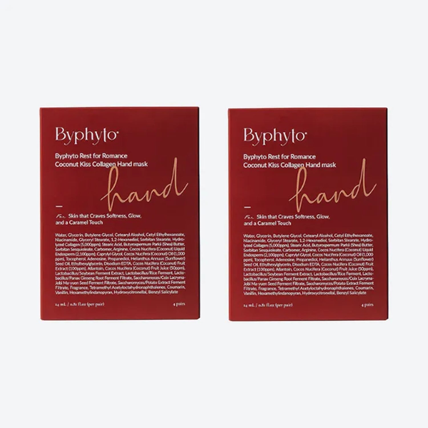 Byphyto Byphyto Coconut Kiss Collagen Hand Mask 2-Piece Set - sun protection - front bottle shot