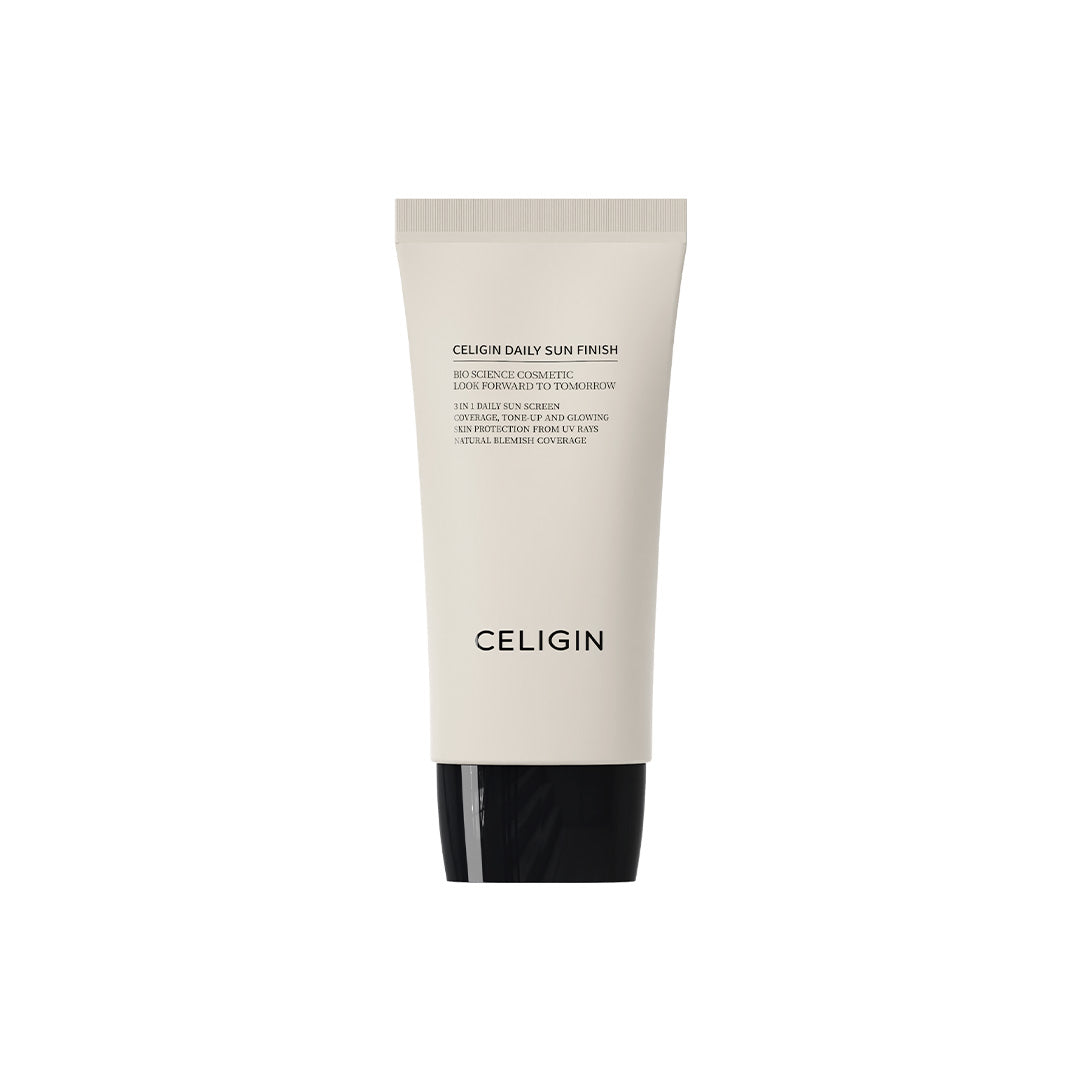 CELIGIN CELIGIN Daily Sun Finish SPF50+ PA+++ 50ml - brightening - front bottle shot