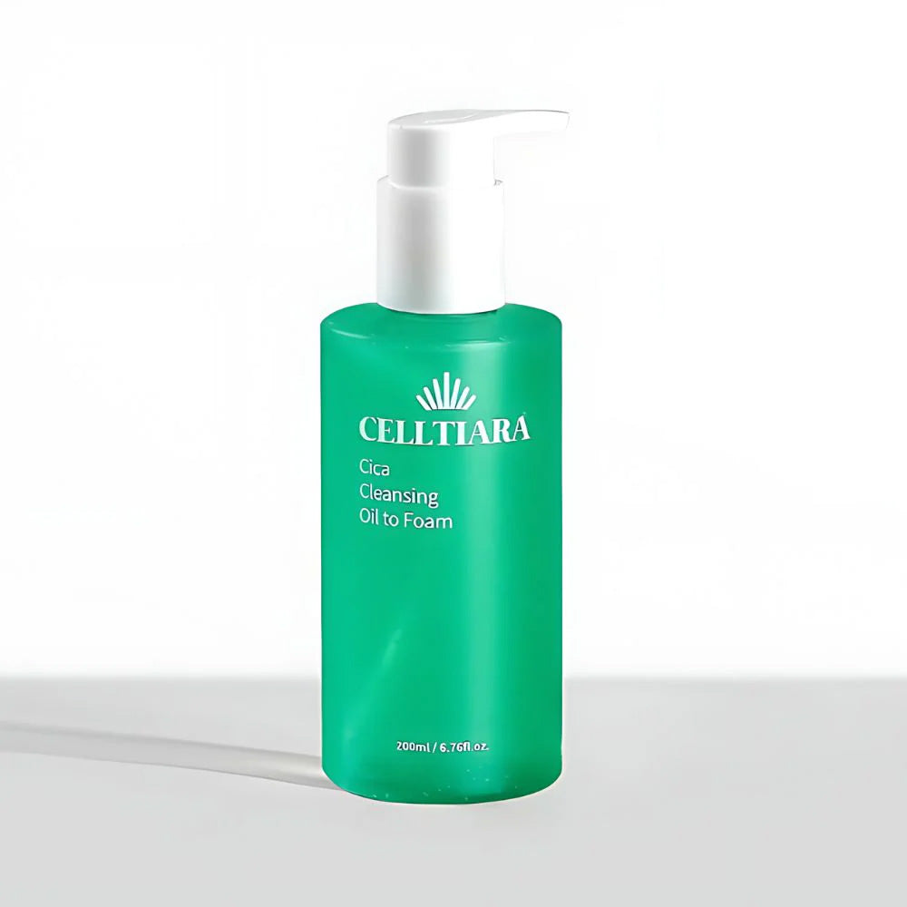 CELLTIARA CELLTIARA Cica Cleansing Oil To Foam 200ml - soothing - front bottle shot