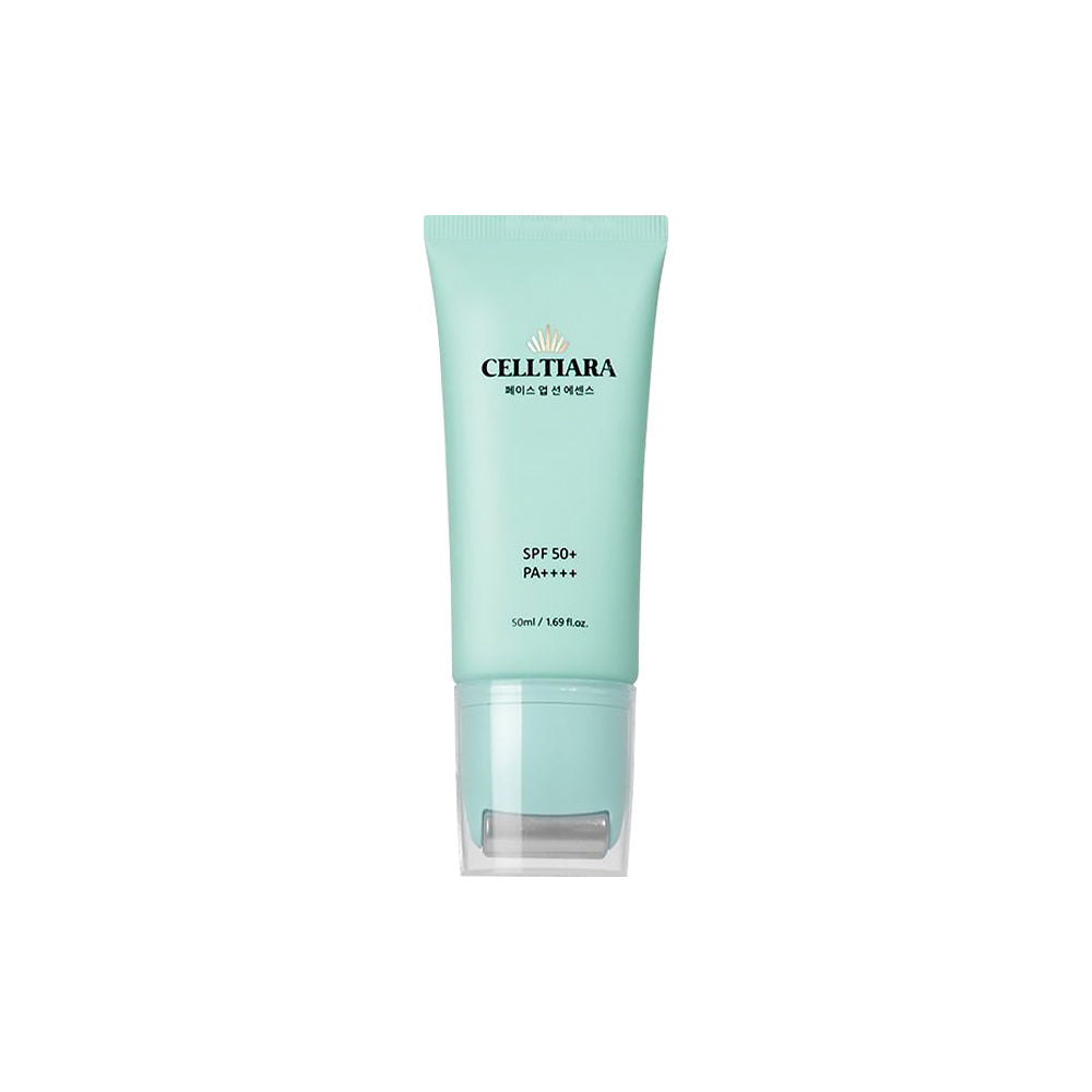 CELLTIARA CELLTIARA Face-Up Sun Essence SPF50+ PA++++ 50ml - hydrating - front bottle shot