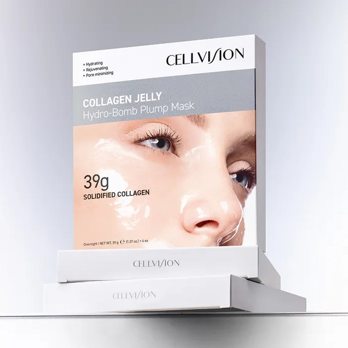 CELLVISION CELLVISION Collagen Jelly Hydro-Balm Plump Mask Pack 4ea - hydrating - front bottle shot