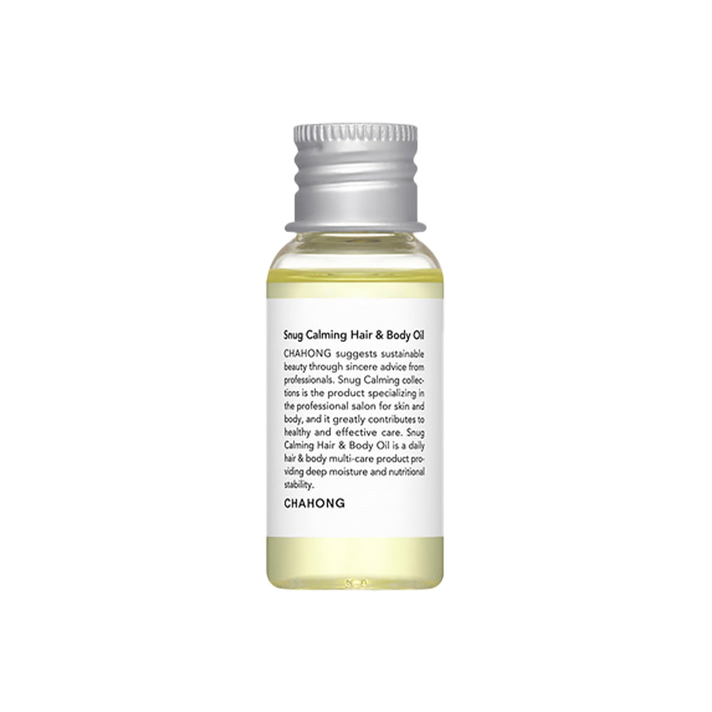 CHAHONG CHAHONG Sung Calming Hair & Body Oil 30ml - hydrating - front bottle shot
