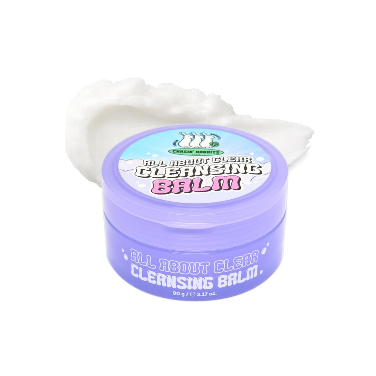 CHASIN’ RABBITS CHASIN' RABBIT All About Clear Cleansing Balm 90g - hydrating - front bottle shot