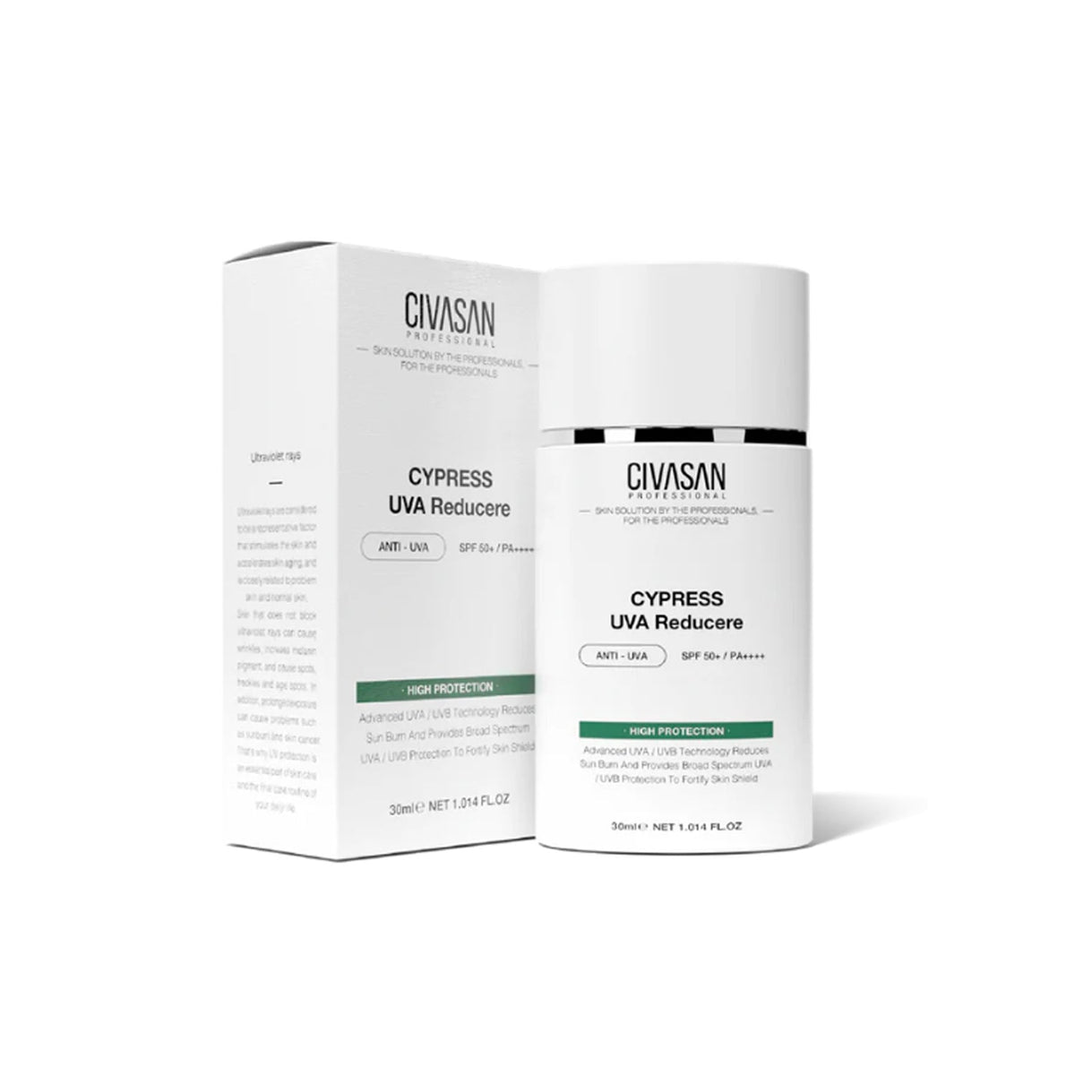CIVASAN CIVASAN Cypress UVA Reducere 30ml - sun protection - front bottle shot